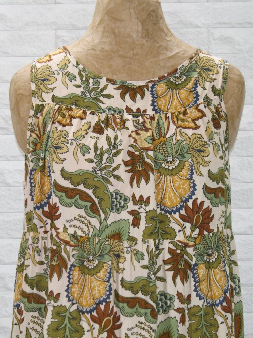 RGC IMPEX Dress Sleeveless Floral Cottagecore Prairie Nap House Loungewear - Picture 2 of 14